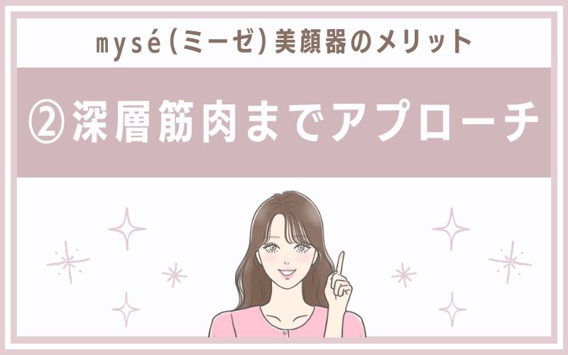 メリット②深層筋肉までアプローチ